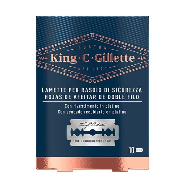 Лезвия для бритв с двойным лезвием 1 шт King C Gillette
Лезвия для бритв с двойным лезвием 1 шт King C Gillette