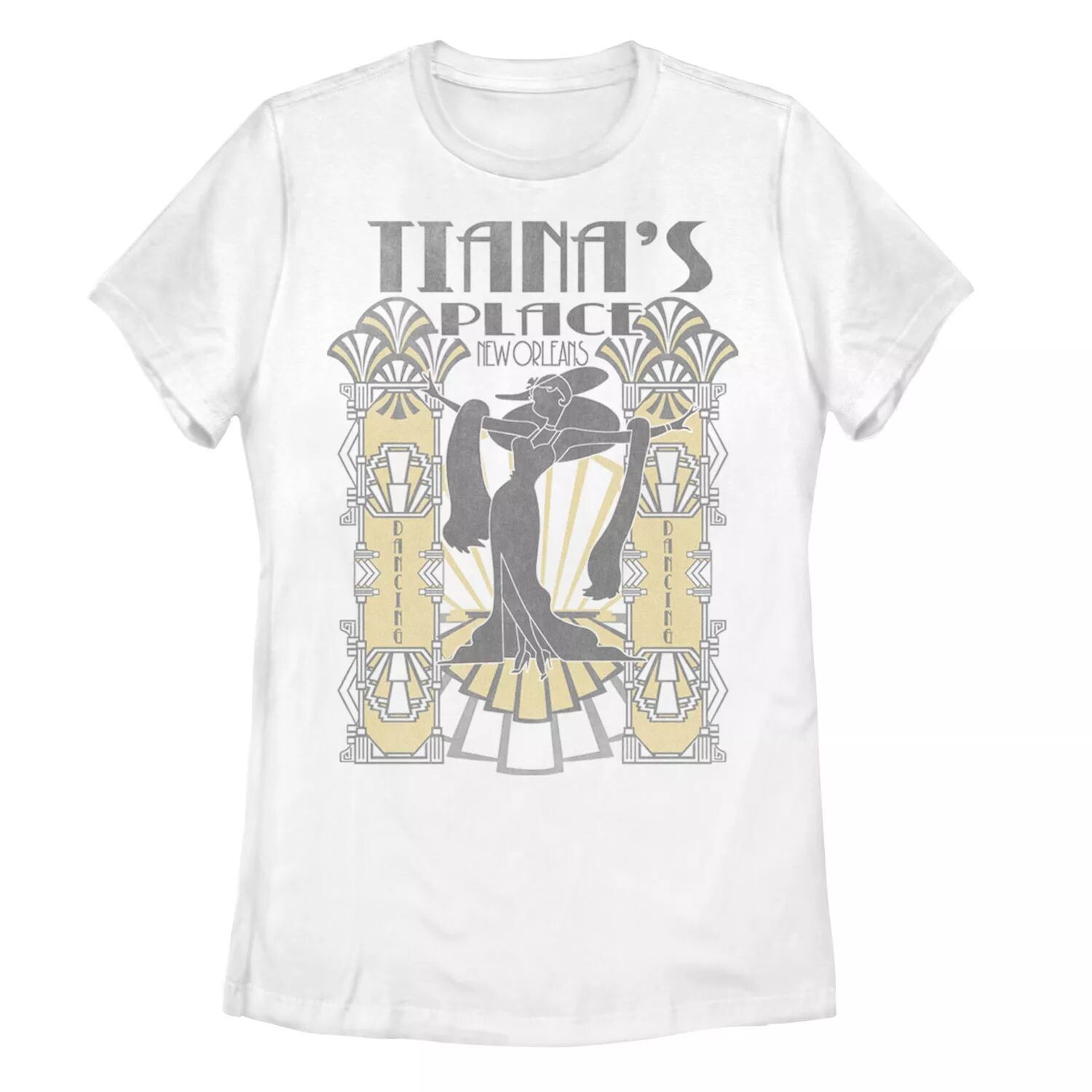 Детская футболка с плакатом «Принцесса Диснея и лягушка Тиана» в стиле ар-деко Licensed Character, белый
Детская футболка с плакатом «Принцесса Диснея и лягушка Тиана» в стиле ар-деко Licensed Character, белый