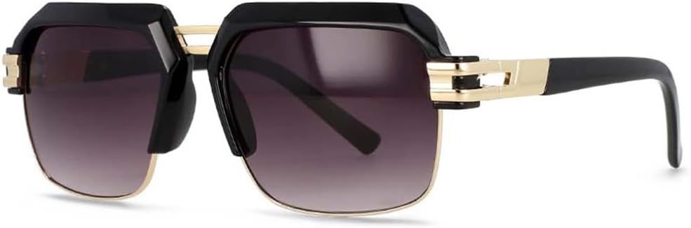 Мужские солнцезащитные очки с широкой оправой, полуободковая оправа, большая оправа, для использования на открытом воздухе, защита от УФ-излучения UV400 HDUBFY, Black-gray
Мужские солнцезащитные очки с широкой оправой, полуободковая оправа, большая оправа, для использования на открытом воздухе, защита от УФ-излучения UV400 HDUBFY, Black-gray