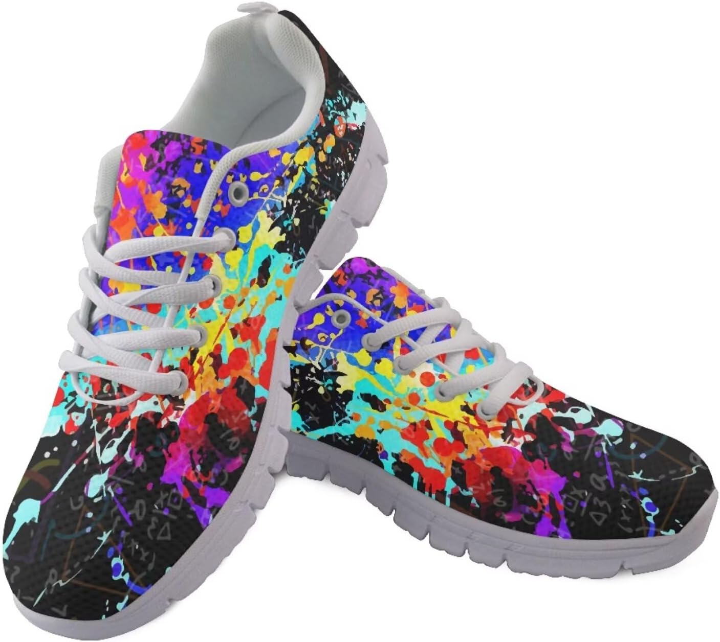 Кроссовки Jeiento Galaxy для женщин и мужчин, сетчатые, дышащие, для бега по дороге, с нескользящей подошвой, на шнуровке, спортивная обувь, взрослые тренеры, Colorful Splash
Кроссовки Jeiento Galaxy для женщин и мужчин, сетчатые, дышащие, для бега по дороге, с нескользящей подошвой, на шнуровке, спортивная обувь, взрослые тренеры, Colorful Splash