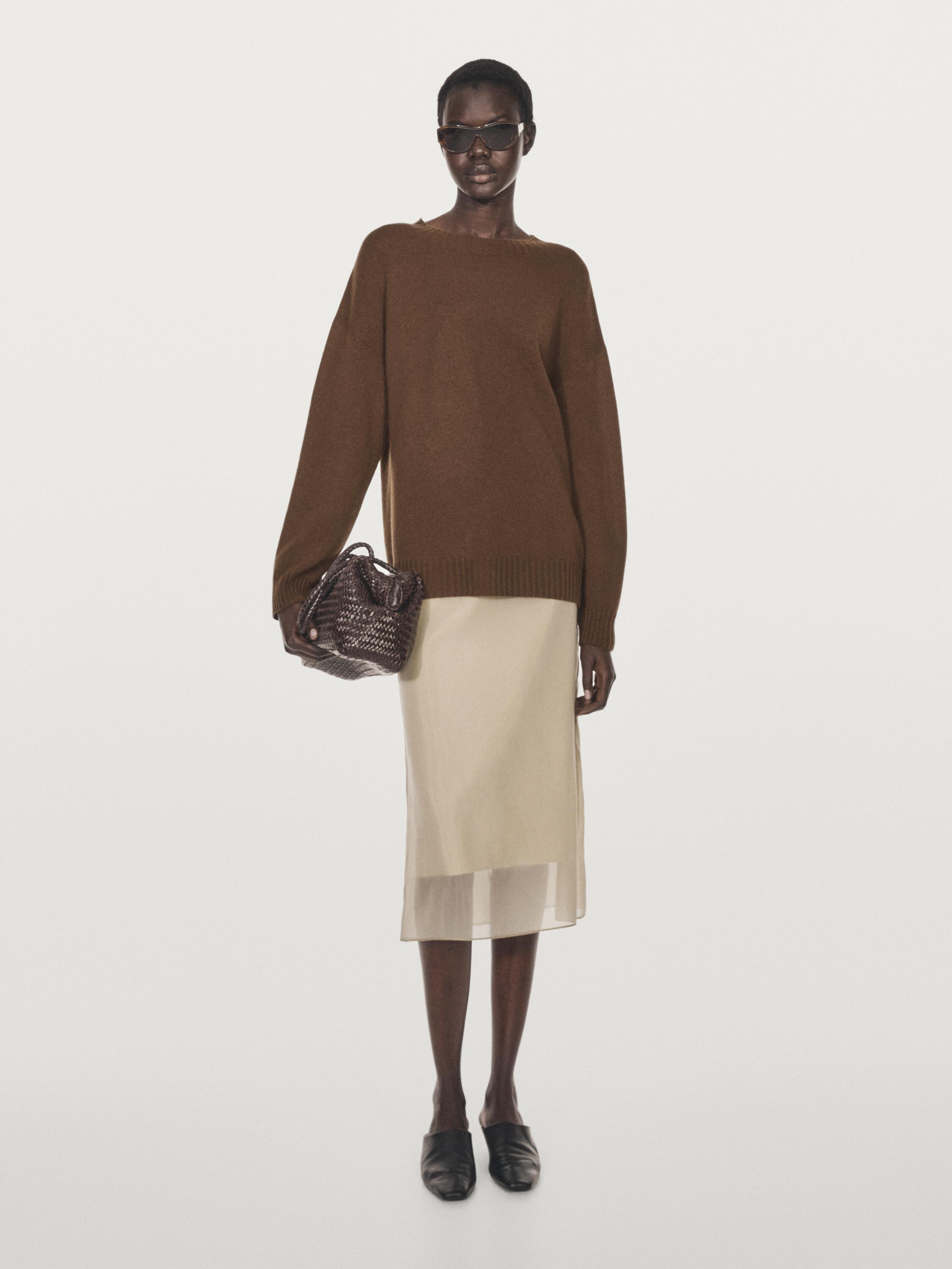 Свитер с круглым вырезом из смесовой шерсти Massimo Dutti, Toffee
Свитер с круглым вырезом из смесовой шерсти Massimo Dutti, Toffee