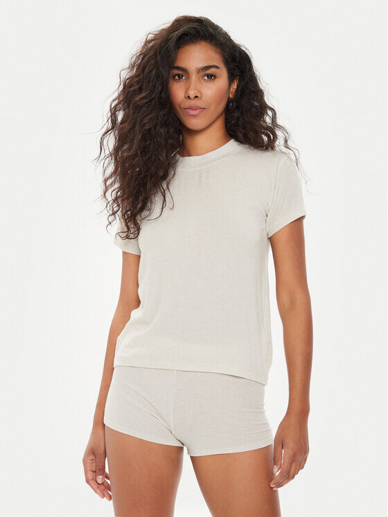 Футболка стандартного кроя American Vintage, экрю 
Футболка стандартного кроя American Vintage, экрю