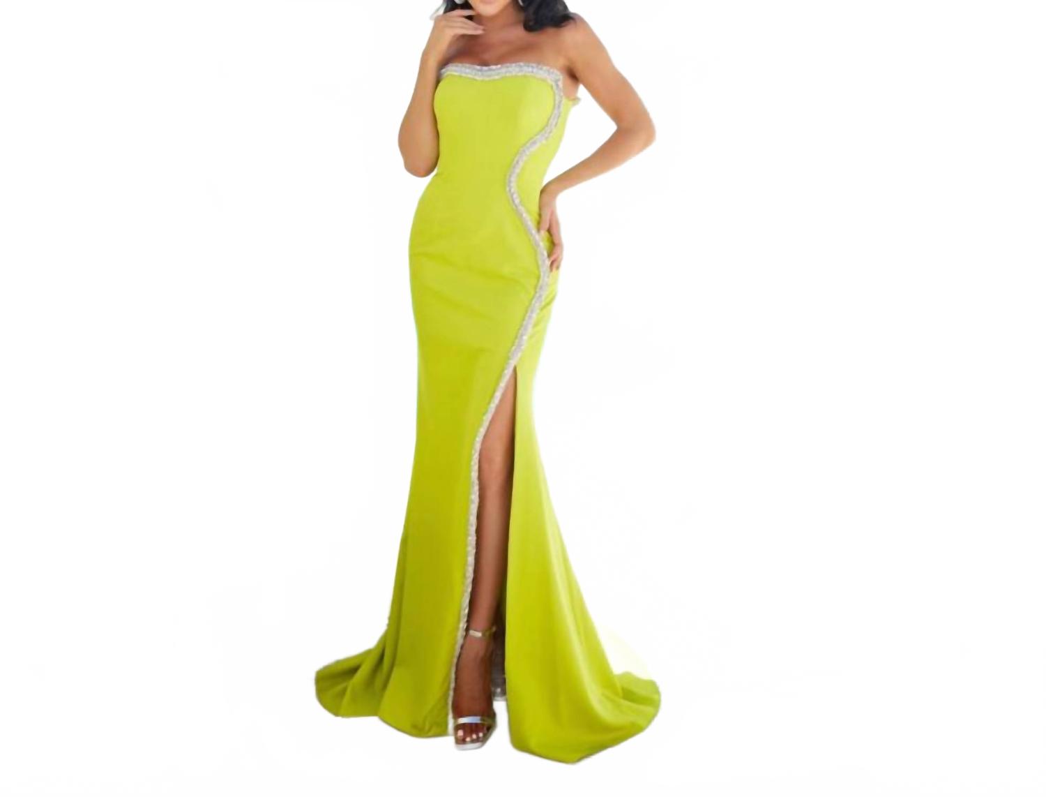 Длинное платье в цитриновом цвете Terani Couture, Citrine
Длинное платье в цитриновом цвете Terani Couture, Citrine