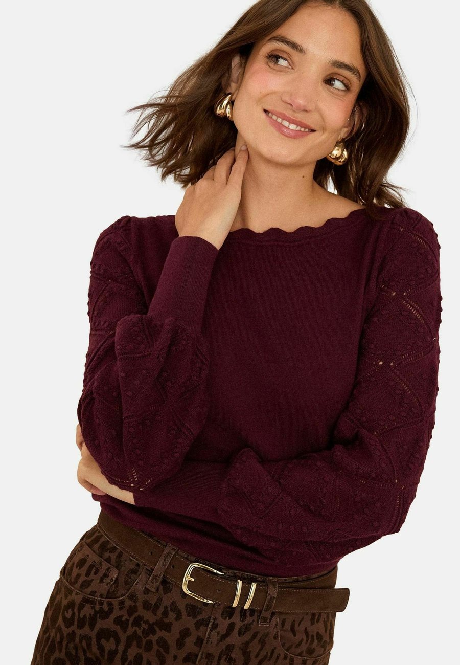 Джемпер Love & Roses REGULAR FIT BOBBLE STITCH SCALLOP, Berry
Джемпер Love & Roses REGULAR FIT BOBBLE STITCH SCALLOP, Berry