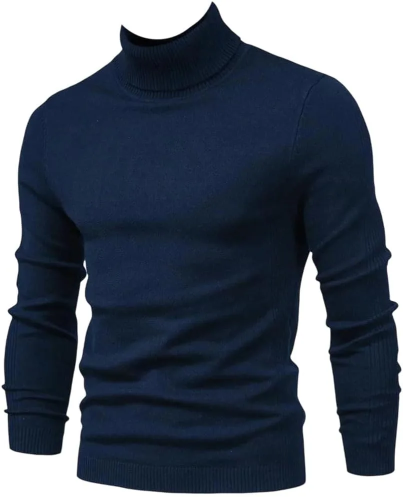 Мужской зимний толстый свитер с высоким воротником Slim Fit
Мужской зимний толстый свитер с высоким воротником Slim Fit