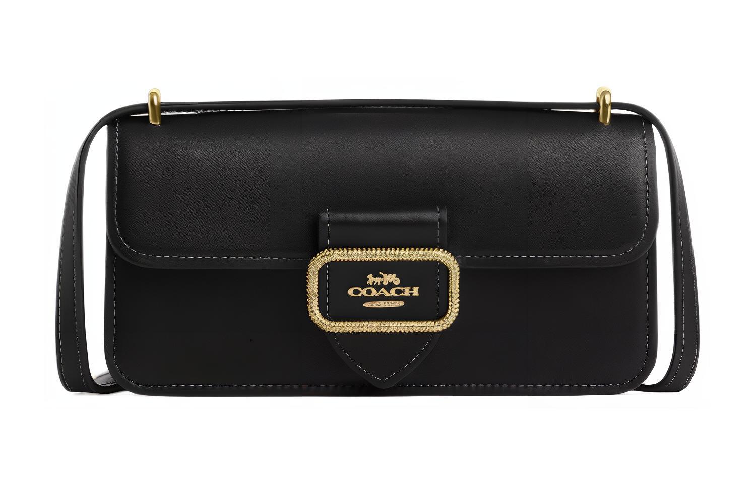 COACH Кожаная сумочка сумка-багет через плечо маленькая женская черная
COACH Кожаная сумочка сумка-багет через плечо маленькая женская черная