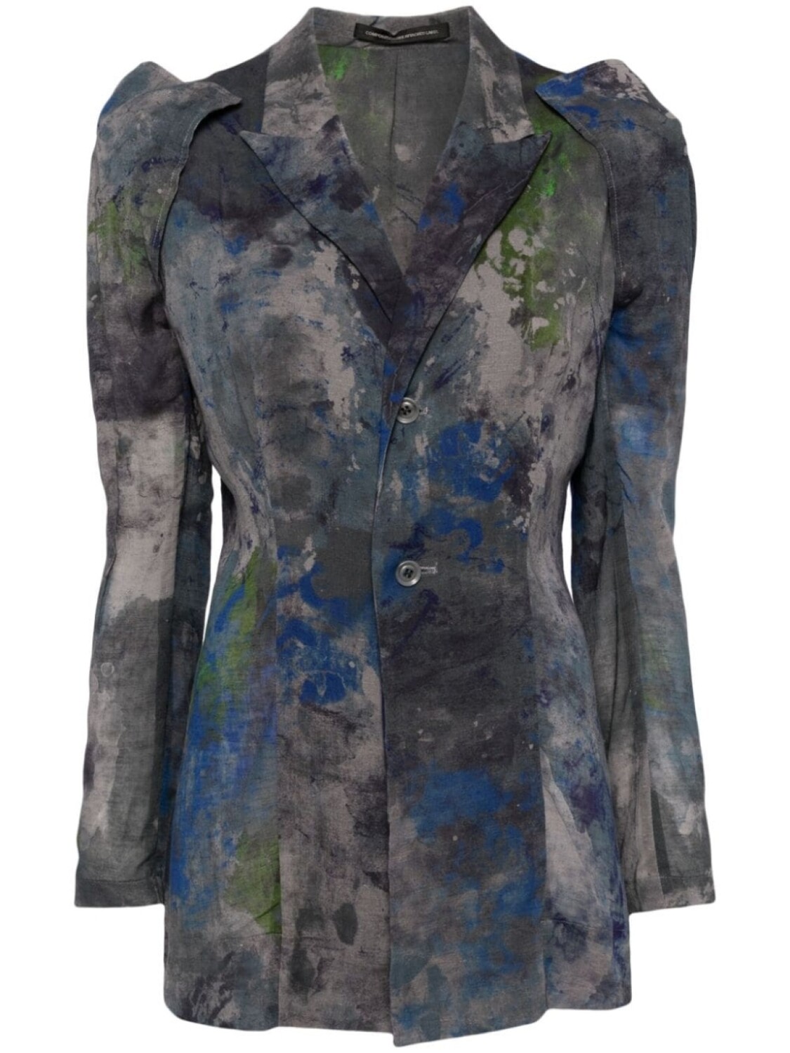 Y's пиджак с абстрактным узором, серый
Y's пиджак с абстрактным узором, серый