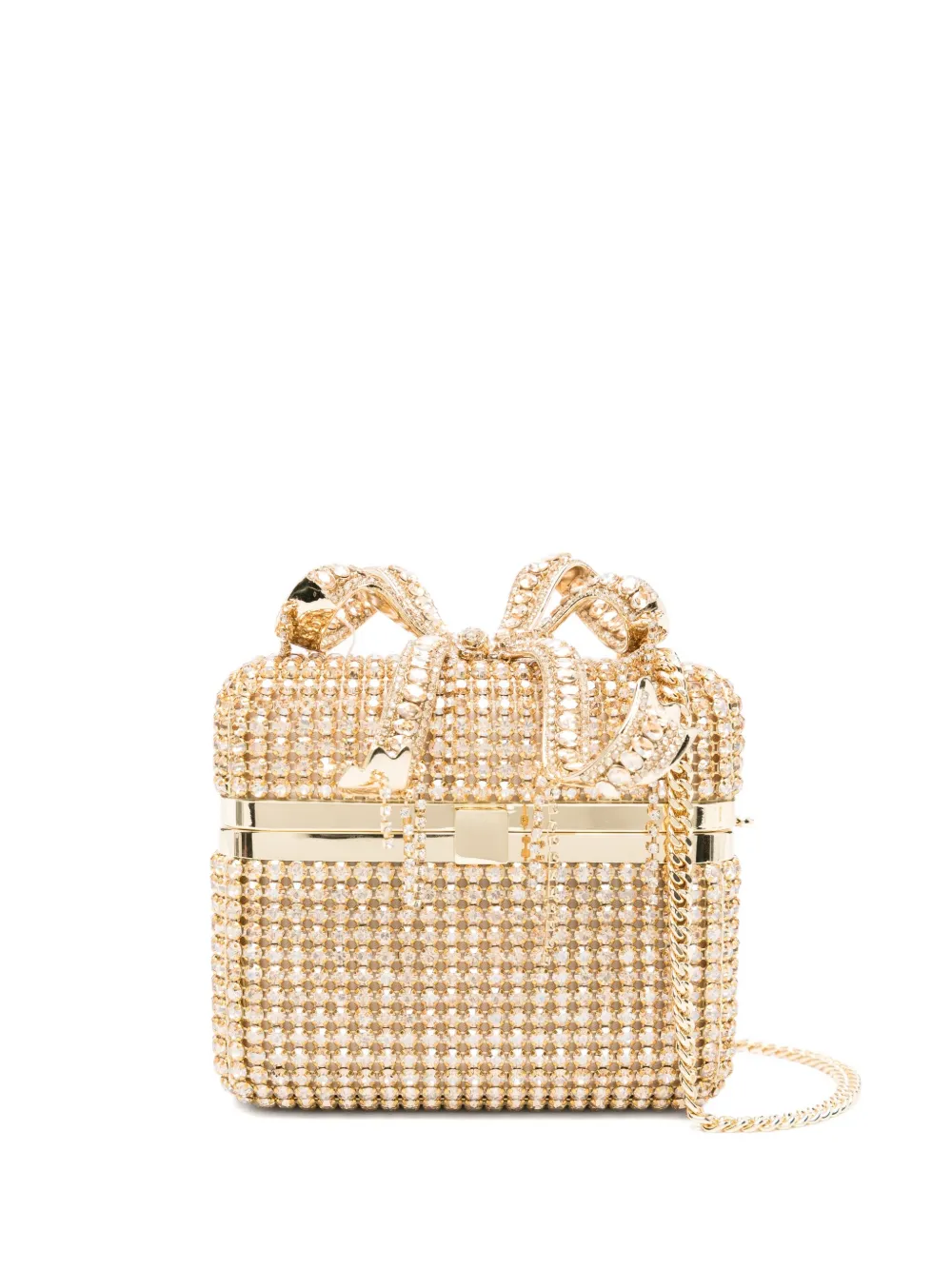 Мини-сумка с бантом, украшенная кристаллами Self-Portrait, желтый
Мини-сумка с бантом, украшенная кристаллами Self-Portrait, желтый