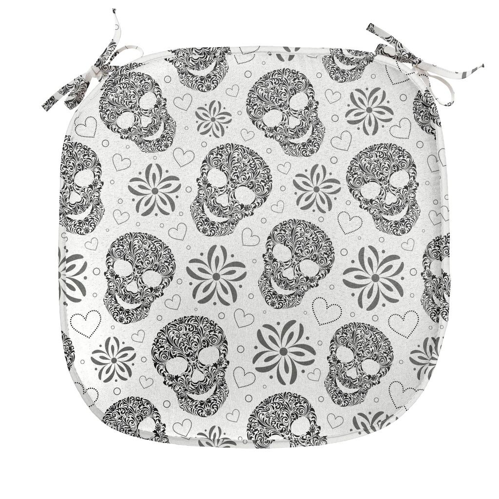 Подушка для обеденного стула ABAKUHAUS Skull, абстрактные черепа, декоративная водонепроницаемая подушка с ремнями для кухонных сидений, 40 см x 40 см, белый и черный
Подушка для обеденного стула ABAKUHAUS Skull, абстрактные черепа, декоративная водонепроницаемая подушка с ремнями для кухонных сидений, 40 см x 40 см, белый и черный