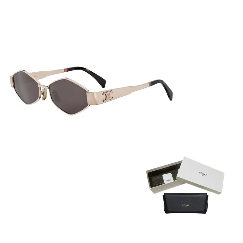 CELINE Солнцезащитные очки с геометрической оправой, Rose Gold
CELINE Солнцезащитные очки с геометрической оправой, Rose Gold