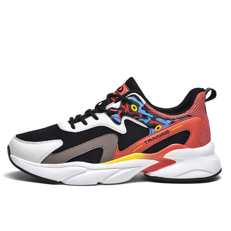 PALATIAL Мужские массивные кроссовки на низком ходу с амортизацией, противоскользящей и износостойкой подошвой, сетчатые, черно-угольные с красным, цвет Black Charcoal Red (Mesh) 
PALATIAL Мужские массивные кроссовки на низком ходу с амортизацией, противоскользящей и износостойкой подошвой, сетчатые, черно-угольные с красным, цвет Black Charcoal Red (Mesh)