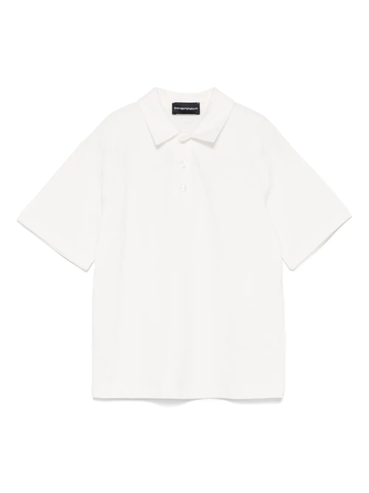 Emporio Armani Kids рубашка поло с вышитым логотипом, белый 
Emporio Armani Kids рубашка поло с вышитым логотипом, белый
