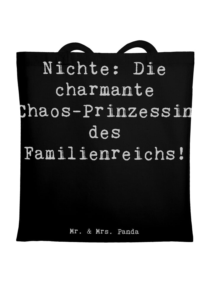 Сумка для переноски Mr & Mrs Panda Nichte Chaos Prinzessin, черный 
Сумка для переноски Mr & Mrs Panda Nichte Chaos Prinzessin, черный