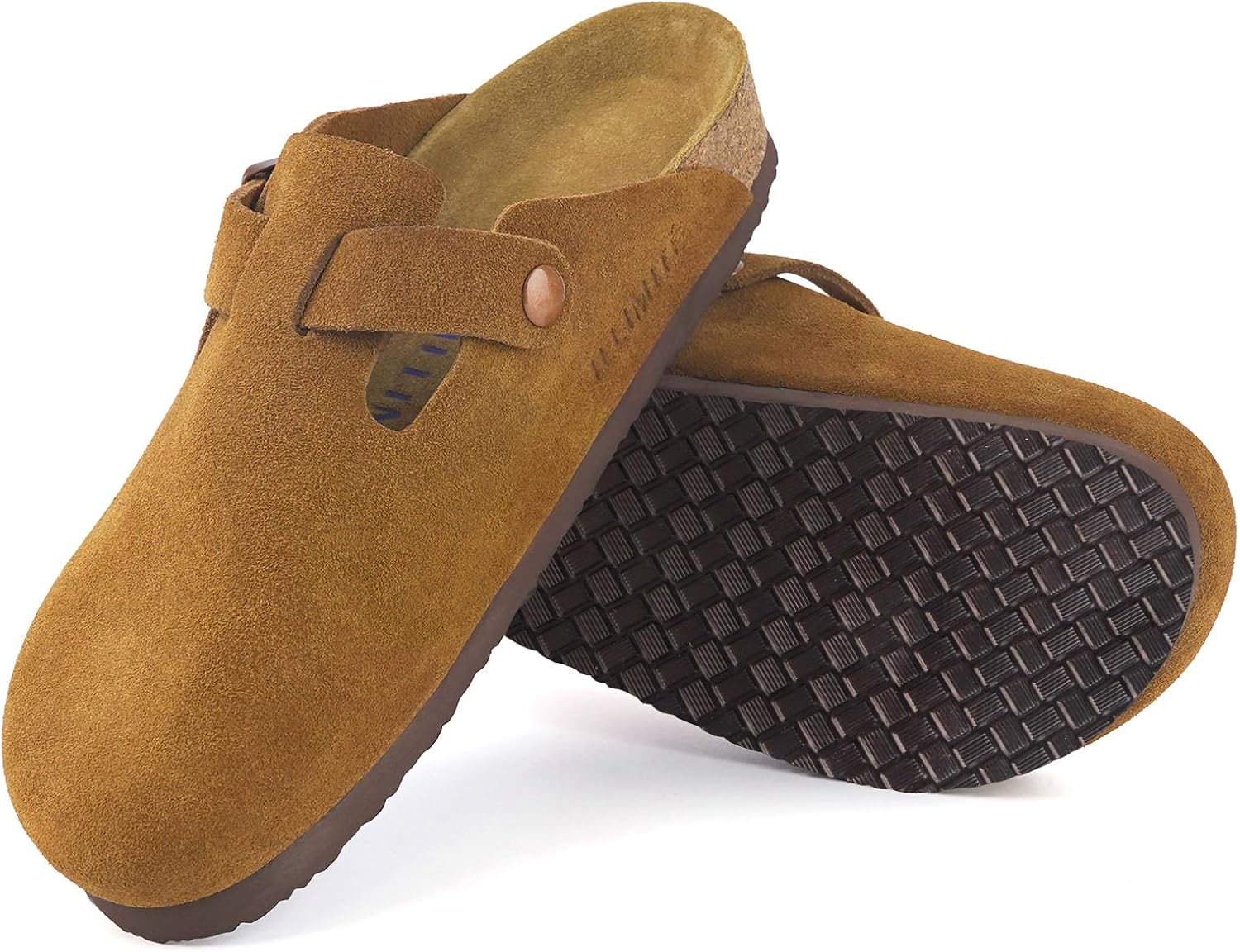 Замшевые сабо ILLIMITE для женщин и мужчин, сандалии на пробковой стельке, кожаные мюли, туфли-«картофельные» с поддержкой свода стопы и регулируемой пряжкой, коричневый
Замшевые сабо ILLIMITE для женщин и мужчин, сандалии на пробковой стельке, кожаные мюли, туфли-«картофельные» с поддержкой свода стопы и регулируемой пряжкой, коричневый