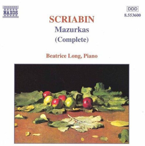 CD диск Scriabin / Long: Ten Mazurkas Op 3 / Two Mazurkas Op 40
CD диск Scriabin / Long: Ten Mazurkas Op 3 / Two Mazurkas Op 40
