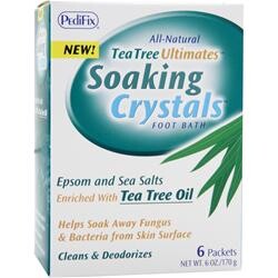 Pedifix Tea Tree Ultimates - Ванночка для ног с кристаллами для замачивания 6 шт.
Pedifix Tea Tree Ultimates - Ванночка для ног с кристаллами для замачивания 6 шт.