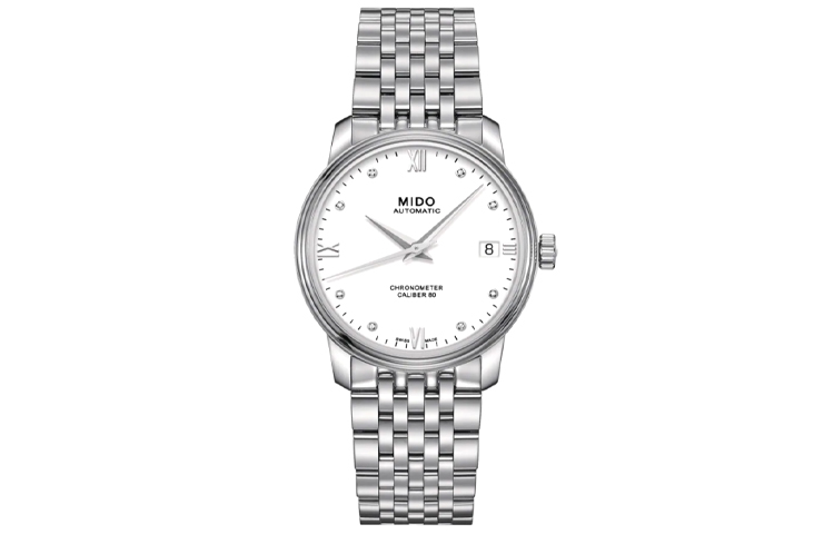 MIDO Часы Baroncelli Collection Automatic Mechanical Movement Women's Watch Watch 34mm White Dial M027.208.11.016.00, White 
MIDO Часы Baroncelli Collection Automatic Mechanical Movement Women's Watch Watch 34mm White Dial M027.208.11.016.00, White