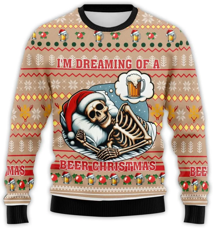 Свитер Ugly Christmas Beer для мужчин и женщин, праздничный свитер Beermas PA11 HANZSPROUT
Свитер Ugly Christmas Beer для мужчин и женщин, праздничный свитер Beermas PA11 HANZSPROUT