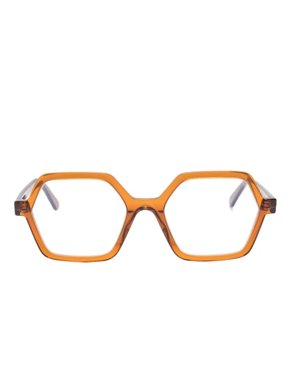 Очки в геометричной оправе Veronika Wildgruber, коричневый
Очки в геометричной оправе Veronika Wildgruber, коричневый