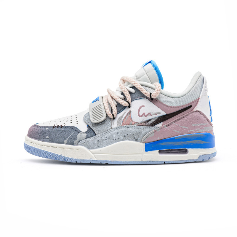 Jordan Детские баскетбольные кроссовки Legacy 312 с противоскользящей амортизацией и износостойкостью, низкие, розово-голубые, для подростков
Jordan Детские баскетбольные кроссовки Legacy 312 с противоскользящей амортизацией и износостойкостью, низкие, розово-голубые, для подростков