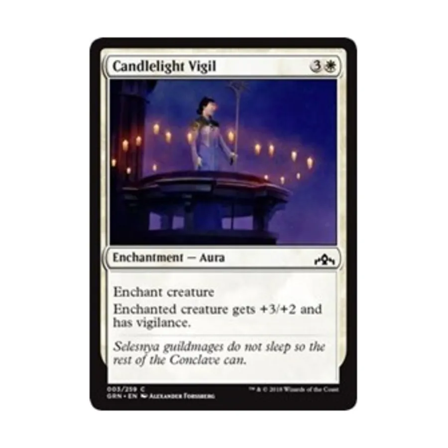 CCG Бдение при свечах (С), MTG - Guilds of Ravnica 
CCG Бдение при свечах (С), MTG - Guilds of Ravnica