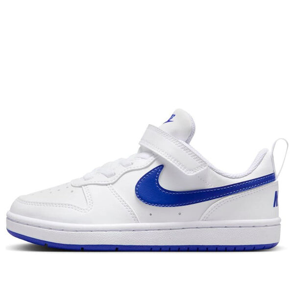 Кроссовки court borough low recraft 'white hyper royal' Nike, белый 
Кроссовки court borough low recraft 'white hyper royal' Nike, белый