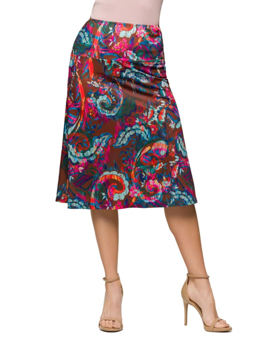 Женская удобная юбка до колена с эластичным поясом 24seven Comfort Apparel, Brown Mult
Женская удобная юбка до колена с эластичным поясом 24seven Comfort Apparel, Brown Mult