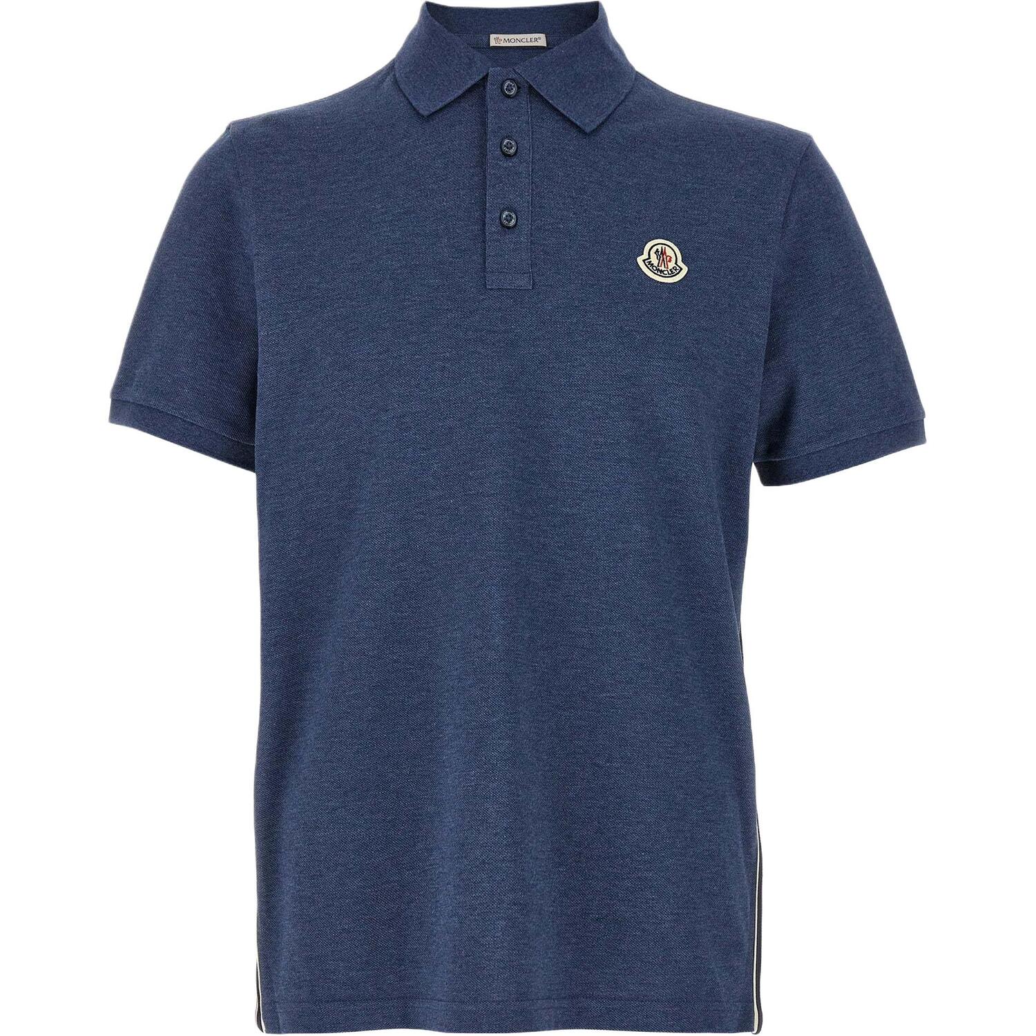 Поло с коротким рукавом и нашивкой с логотипом Moncler, темно-синий
Поло с коротким рукавом и нашивкой с логотипом Moncler, темно-синий