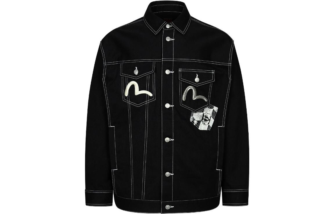 Джинсовая куртка мужская черная Evisu, черный
Джинсовая куртка мужская черная Evisu, черный