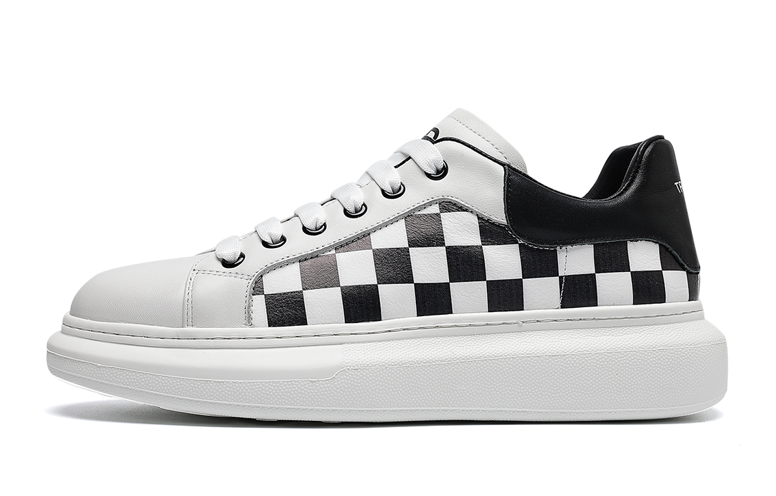 Мужские низкие скейтерские кроссовки черно-белые TRUMPPIPE
Мужские низкие скейтерские кроссовки черно-белые TRUMPPIPE