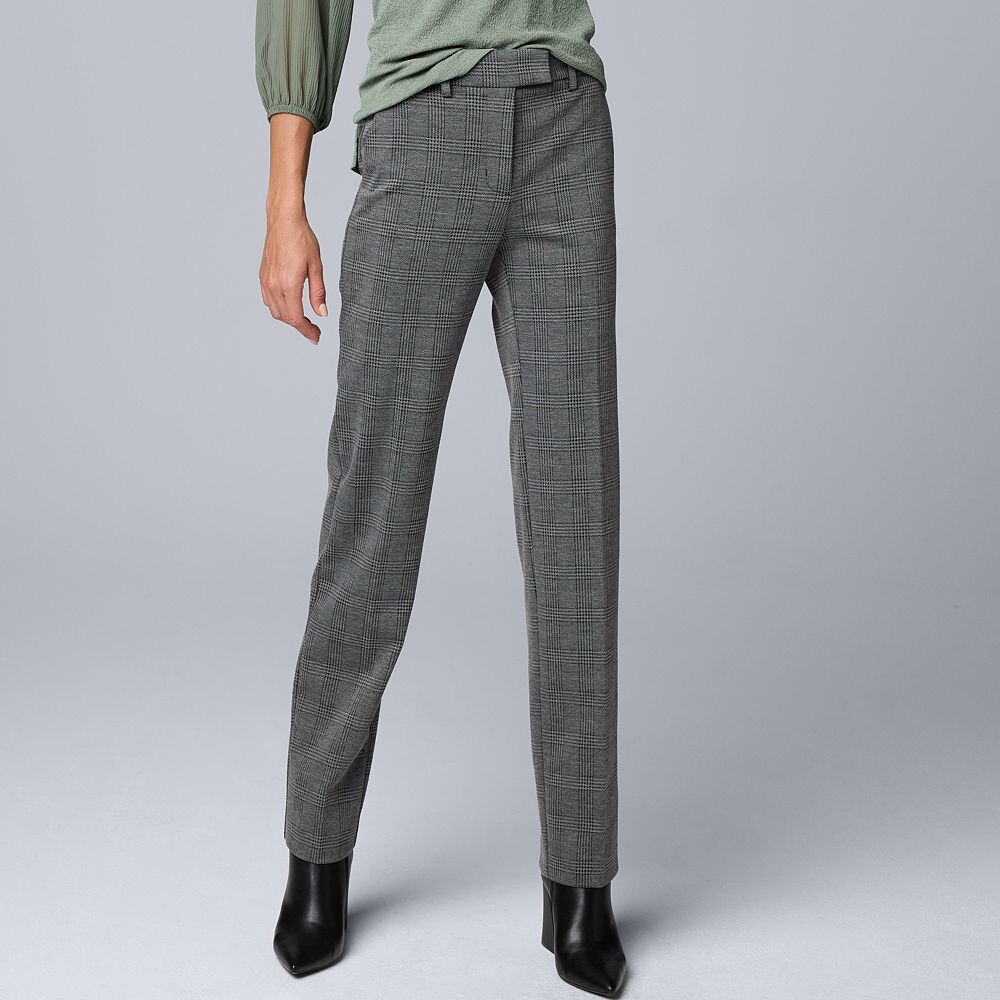 Женские узкие прямые брюки с высокой посадкой Simply Vera Vera Wang, цвет Grey Plaid
Женские узкие прямые брюки с высокой посадкой Simply Vera Vera Wang, цвет Grey Plaid