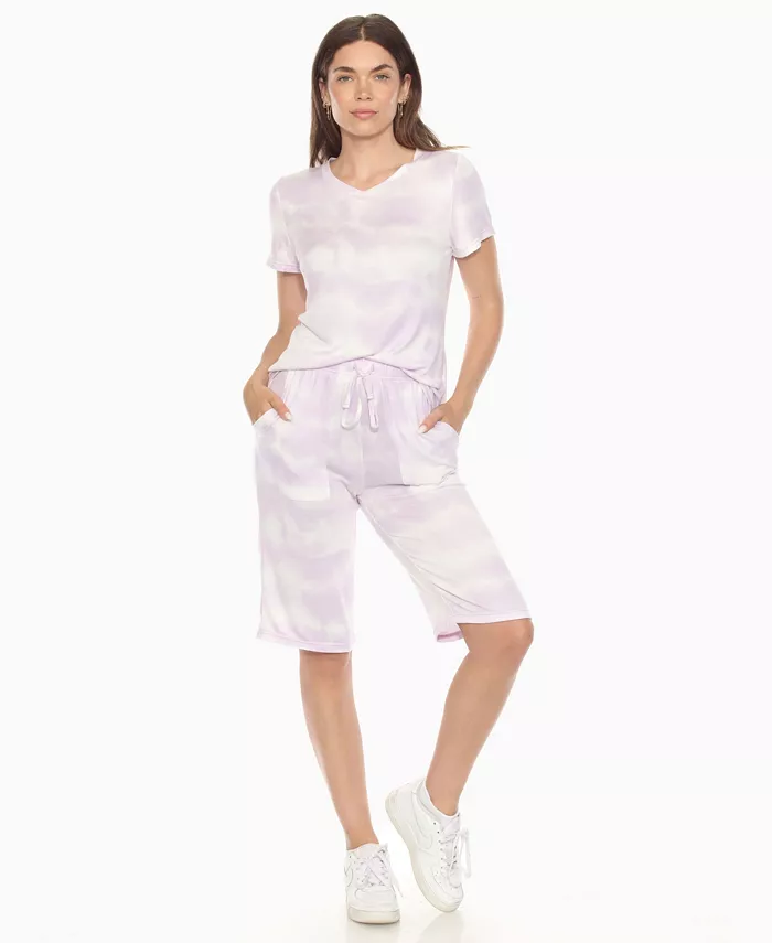 Женский комплект с коротким рукавом и капри для дома White Mark, фиолетовый
Женский комплект с коротким рукавом и капри для дома White Mark, фиолетовый