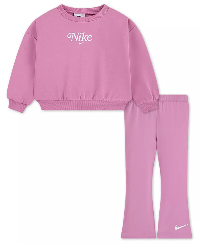 Детский комплект для девочек 2T-6X: топ с круглым вырезом и леггинсы Nike, розовый
Детский комплект для девочек 2T-6X: топ с круглым вырезом и леггинсы Nike, розовый