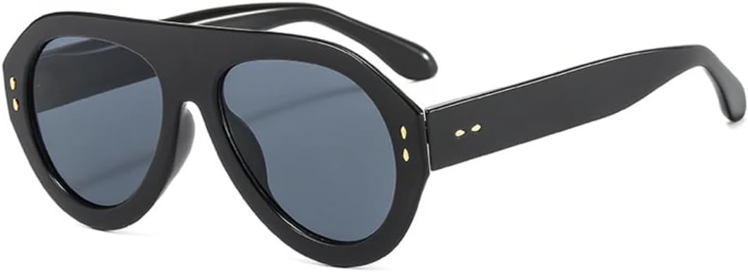 Солнцезащитные очки для мужчин и женщин - защита UV400 - градиентные линзы с декоративными заклепками, круглые, для занятий спортом на открытом воздухе и вождения DSVIGF, Black Grey
Солнцезащитные очки для мужчин и женщин - защита UV400 - градиентные линзы с декоративными заклепками, круглые, для занятий спортом на открытом воздухе и вождения DSVIGF, Black Grey