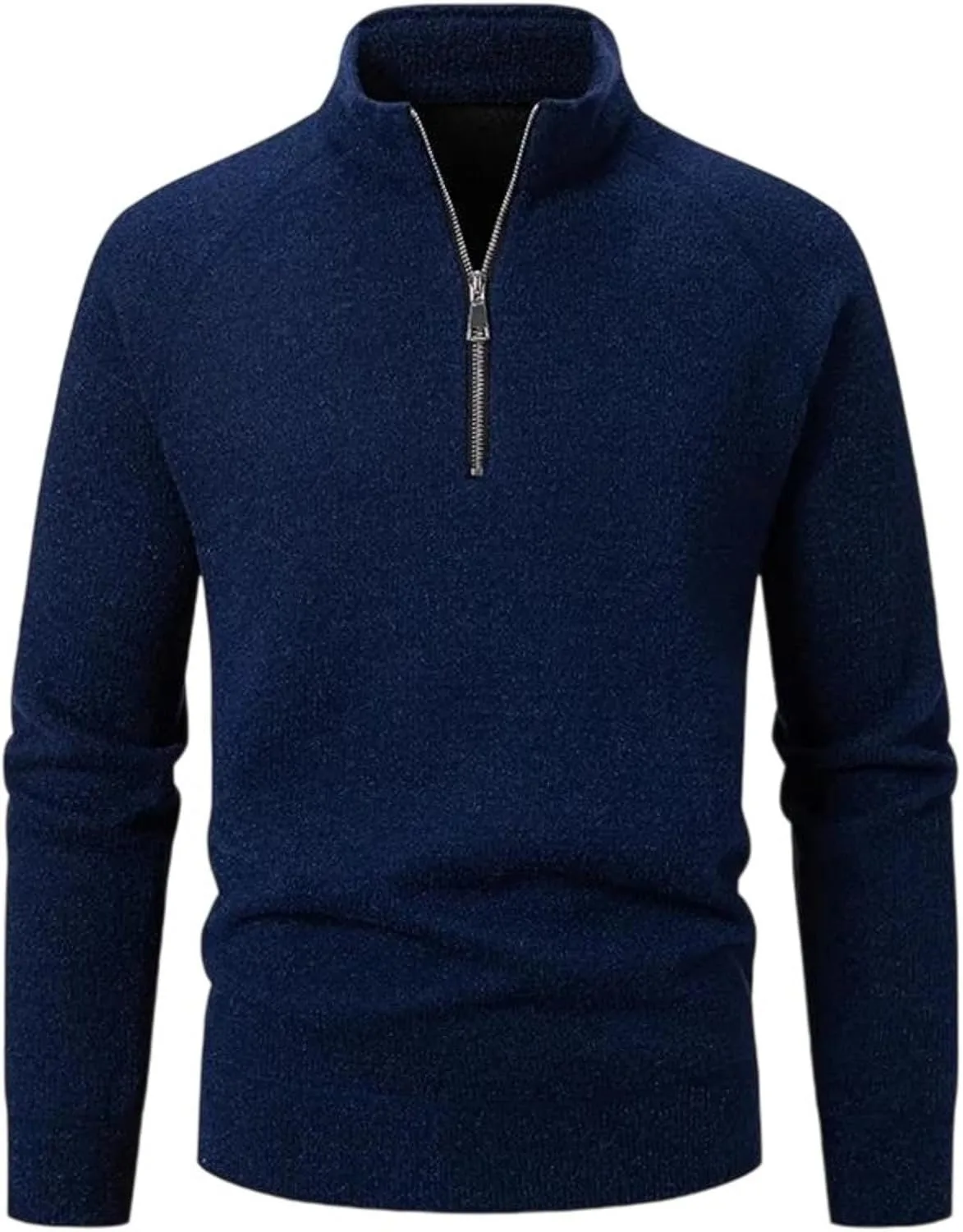 Мужской толстый вязаный свитер с воротником стойкой и полумолнией Slim Fit
Мужской толстый вязаный свитер с воротником стойкой и полумолнией Slim Fit