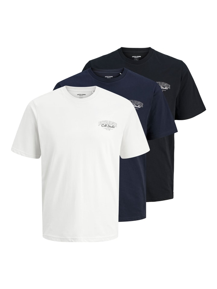 Jack & Jones Комплект из 3 белых футболок
Jack & Jones Комплект из 3 белых футболок
