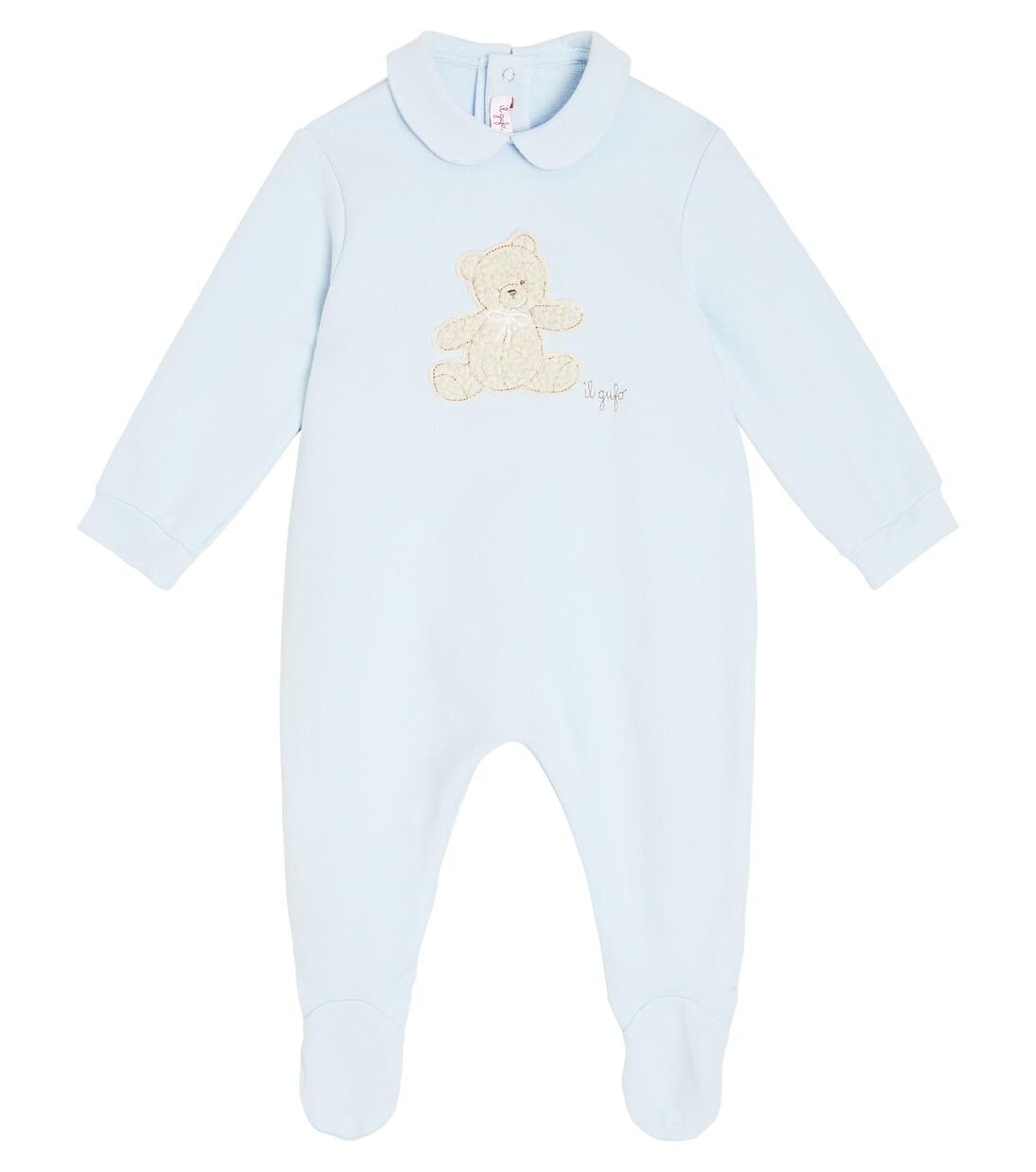 Хлопковый комбинезон с аппликацией Il Gufo, синий
Хлопковый комбинезон с аппликацией Il Gufo, синий