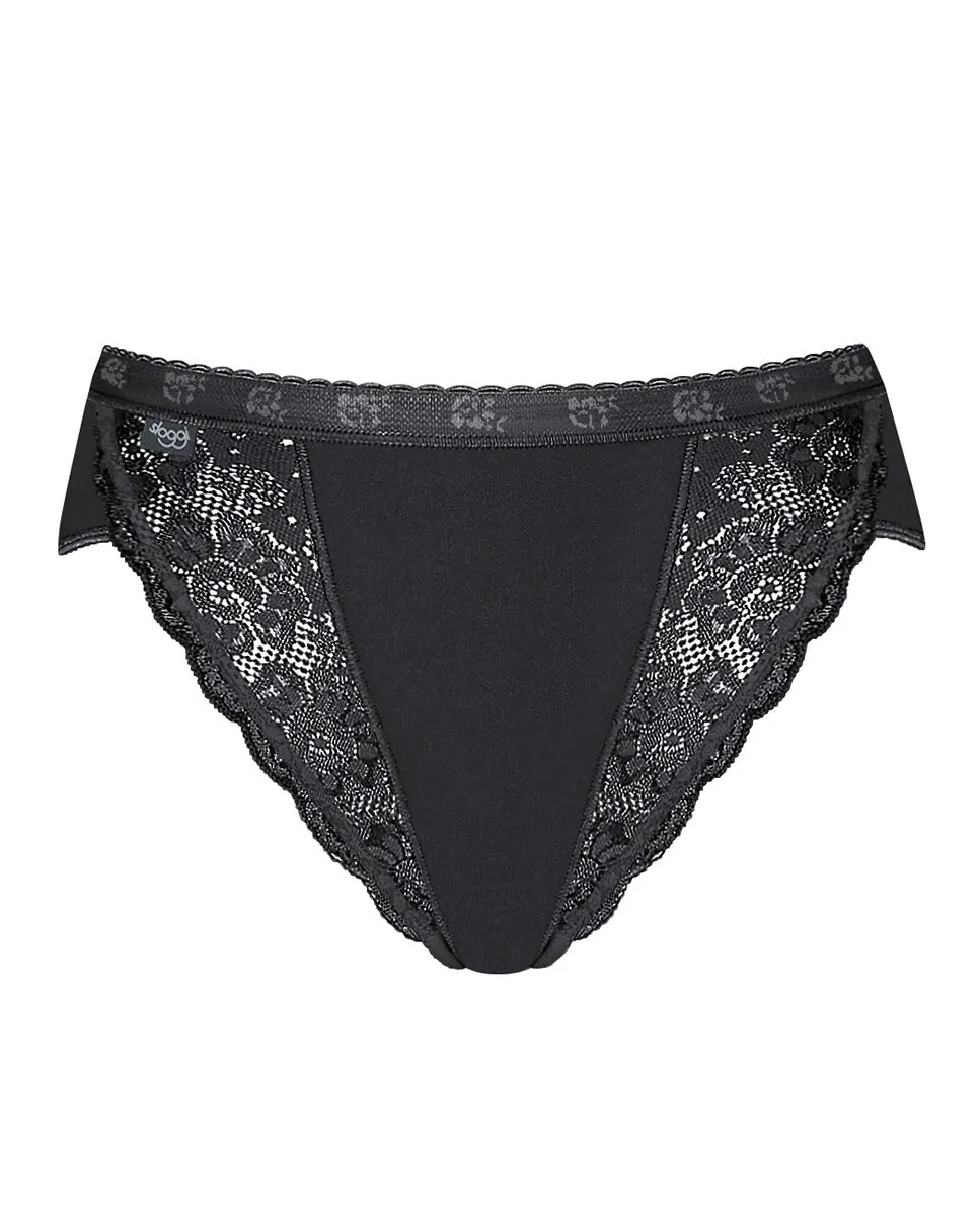 Белые трусики Sloggi, черный 
Белые трусики Sloggi, черный