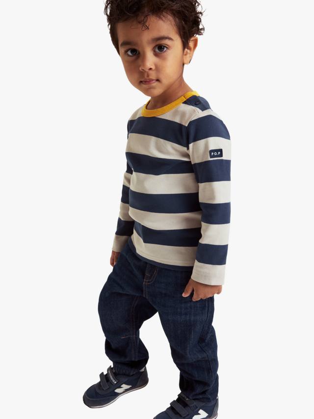 Детская футболка с длинными рукавами из хлопка в полоску Polarn O. Pyret, Blue
Детская футболка с длинными рукавами из хлопка в полоску Polarn O. Pyret, Blue