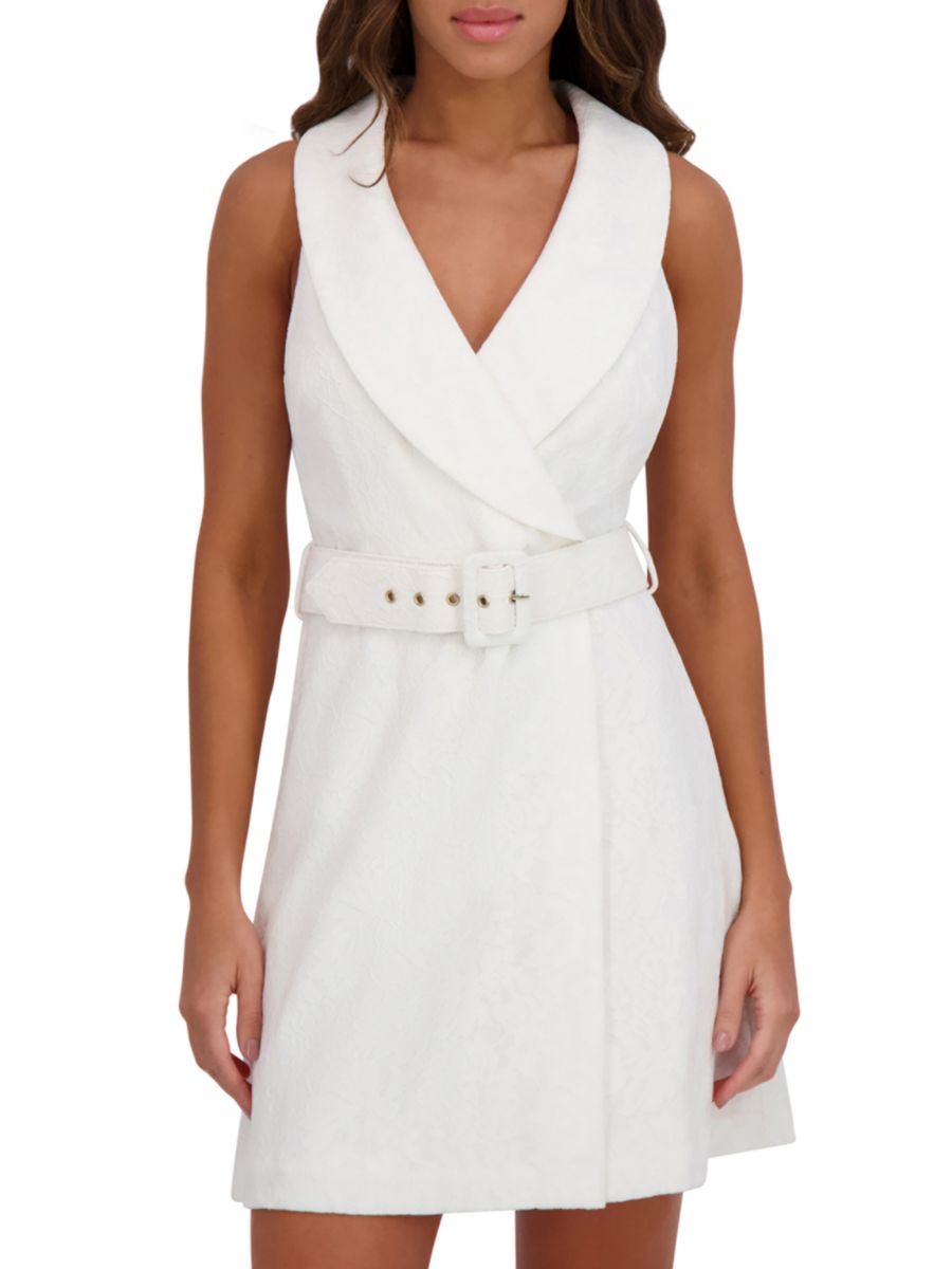 Кружевное мини-платье А-силуэта Kensie, белый
Кружевное мини-платье А-силуэта Kensie, белый