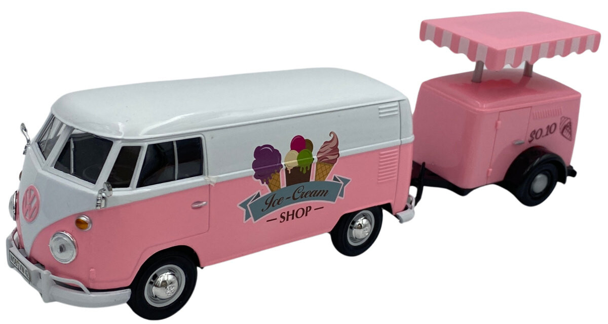 Volkswagen (T1) с подставкой для мороженого 1:24 Motormax 79672
Volkswagen (T1) с подставкой для мороженого 1:24 Motormax 79672