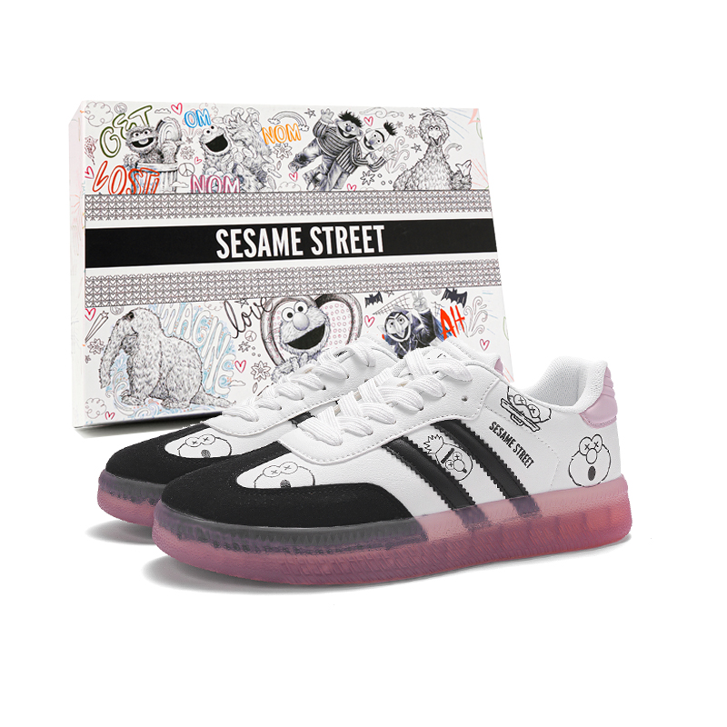 SESAME STREET Увеличивающие рост устойчивые нескользящие легкие противоскользящие скейтерские кроссовки унисекс бело-розовые, цвет White Pink Jelly
SESAME STREET Увеличивающие рост устойчивые нескользящие легкие противоскользящие скейтерские кроссовки унисекс бело-розовые, цвет White Pink Jelly