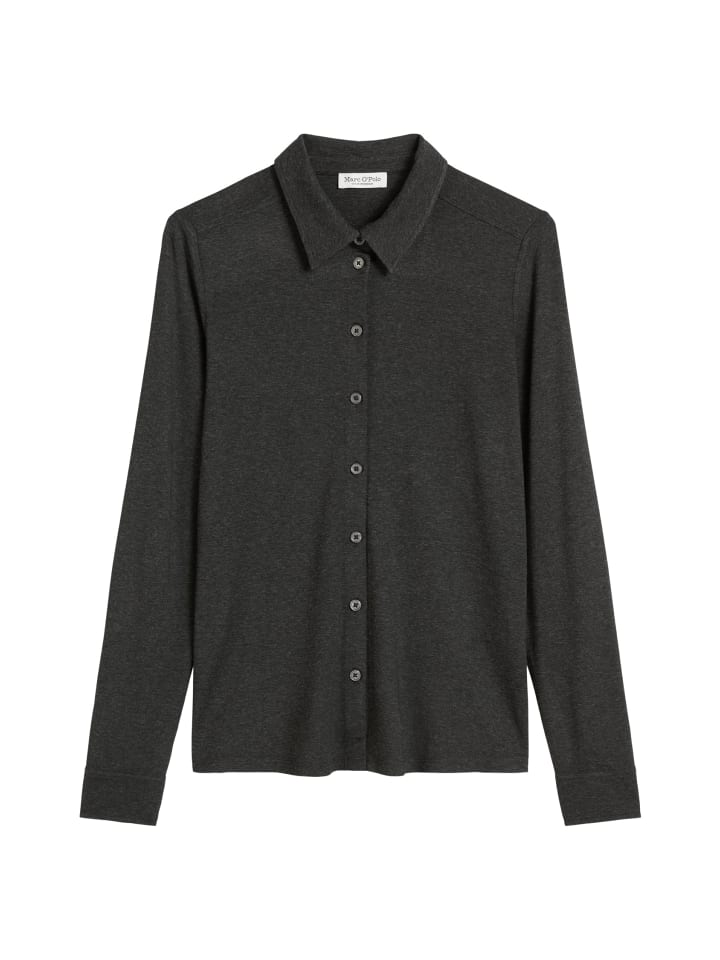 Блузка из обычного трикотажного джерси темно-серого меланжевого цвета Marc O'Polo
Блузка из обычного трикотажного джерси темно-серого меланжевого цвета Marc O'Polo