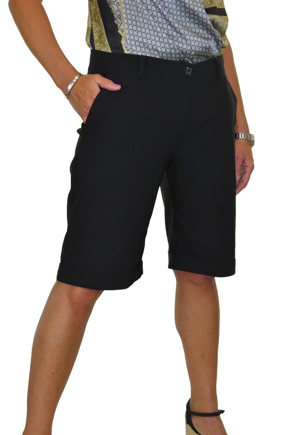 Эластичные шорты-бермуды со средней посадкой Paulo Due, черный
Эластичные шорты-бермуды со средней посадкой Paulo Due, черный