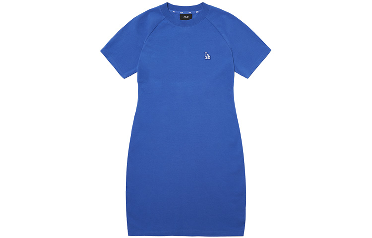 MLB Женское синее платье с короткими рукавами
MLB Женское синее платье с короткими рукавами