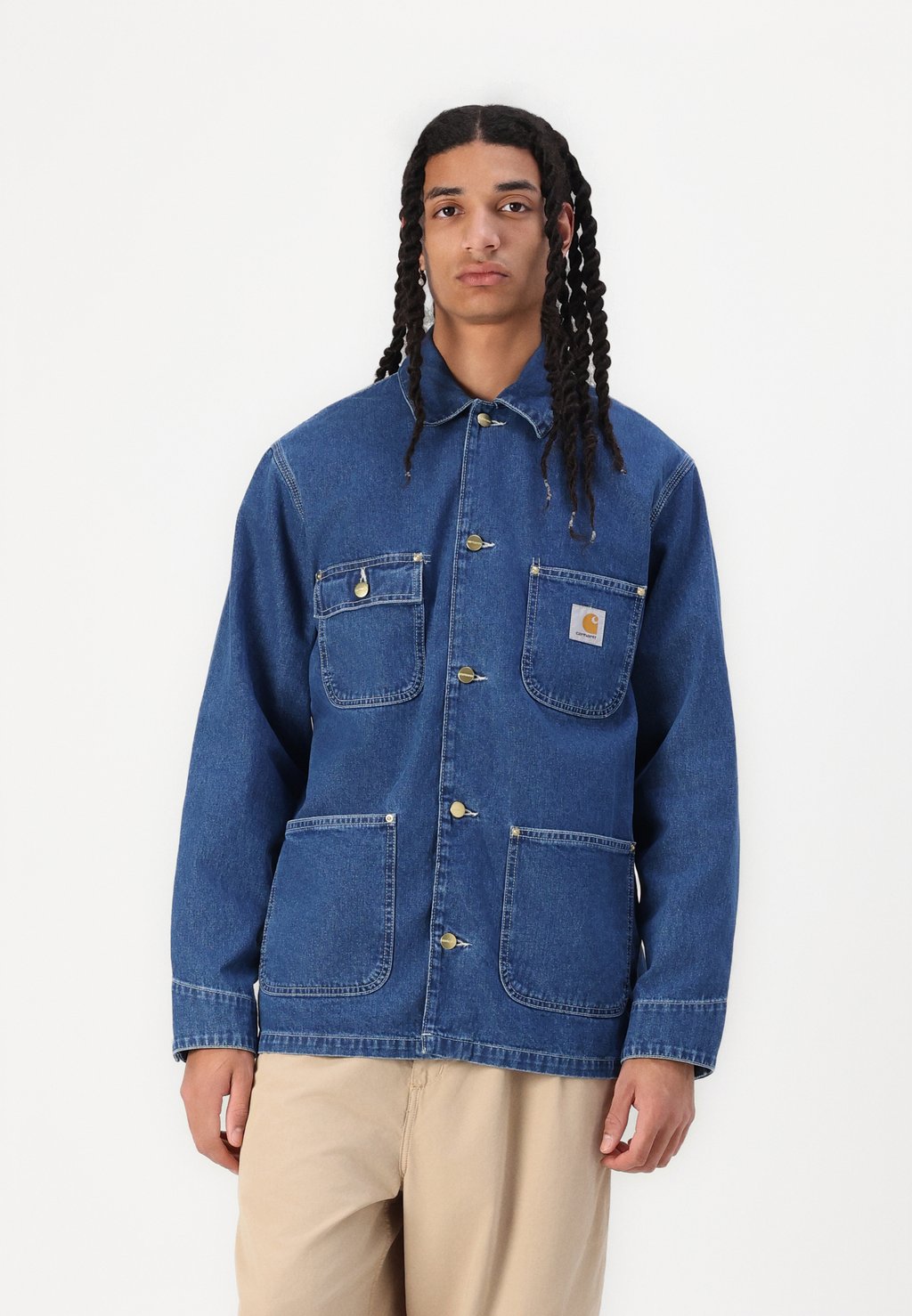 Джинсовая куртка CHORE NORCO Carhartt WIP, деним 
Джинсовая куртка CHORE NORCO Carhartt WIP, деним