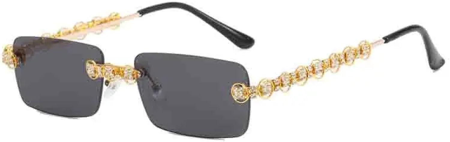 Модные солнцезащитные очки класса люкс с прямой оправой, безрамочные, с огранкой «бриллиант», металлические, для женщин, защита от УФ-излучения UV400 TKKTLLT, Gold Gray
Модные солнцезащитные очки класса люкс с прямой оправой, безрамочные, с огранкой «бриллиант», металлические, для женщин, защита от УФ-излучения UV400 TKKTLLT, Gold Gray