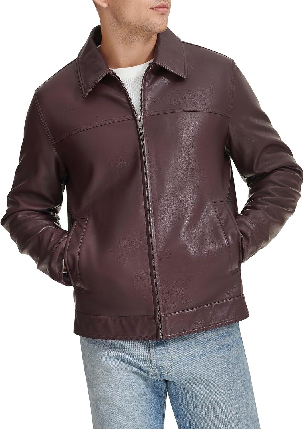 Мужская классическая куртка из искусственной кожи Tommy Hilfiger Mens, Burgundy
Мужская классическая куртка из искусственной кожи Tommy Hilfiger Mens, Burgundy