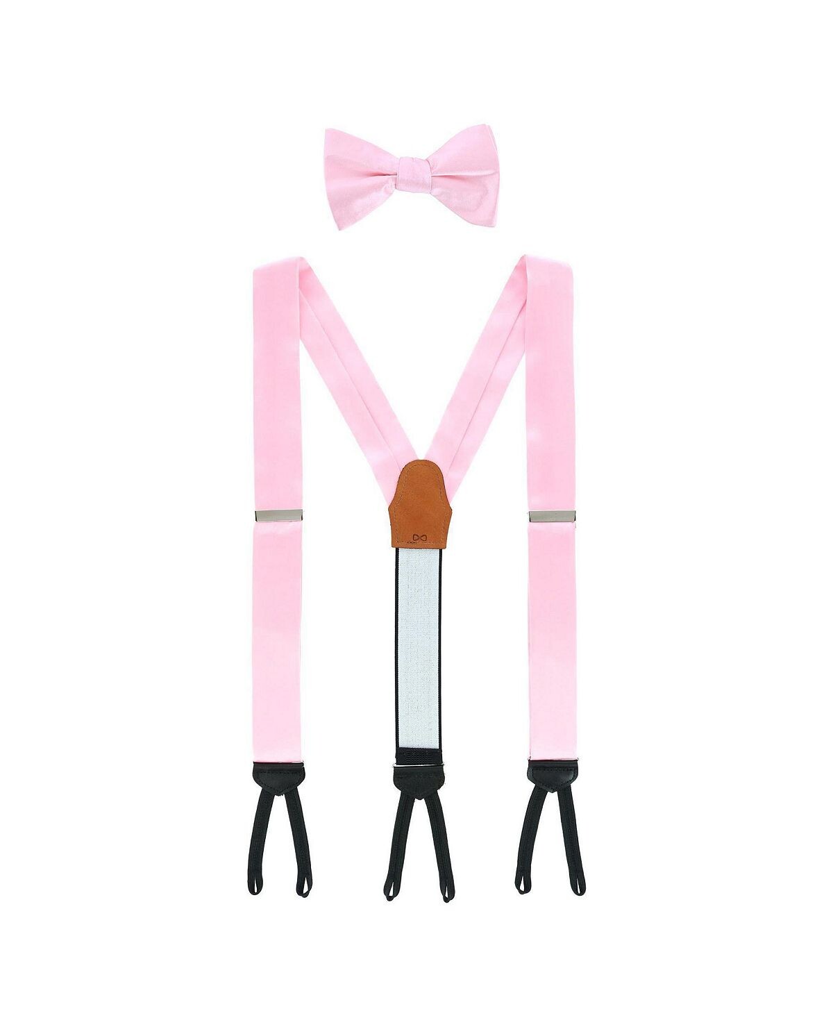 Комбинация однотонных шелковых подтяжек Sutton и галстука-бабочки TRAFALGAR
Комбинация однотонных шелковых подтяжек Sutton и галстука-бабочки TRAFALGAR