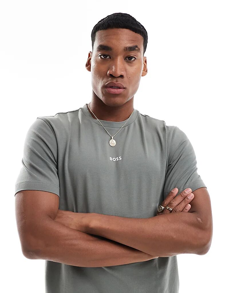BOSS Orange – TChup – Футболка сланцево-серого цвета 
BOSS Orange – TChup – Футболка сланцево-серого цвета